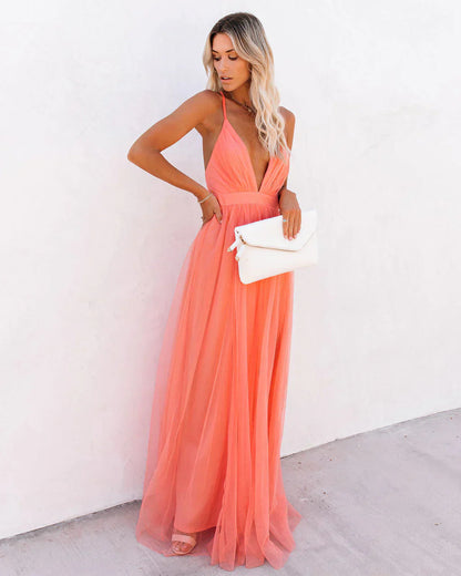 Patrec | Dress women elegant maxi dress