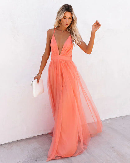 Patrec | Dress women elegant maxi dress
