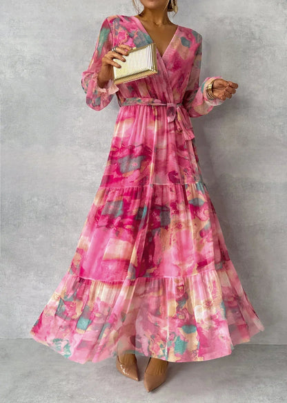 Dress Wrap with Print Floral