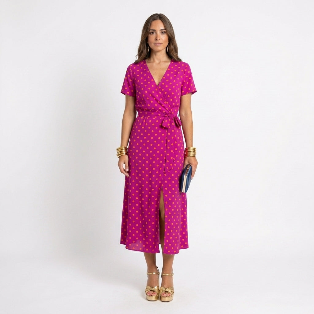Fez | Dress wrap with print floral