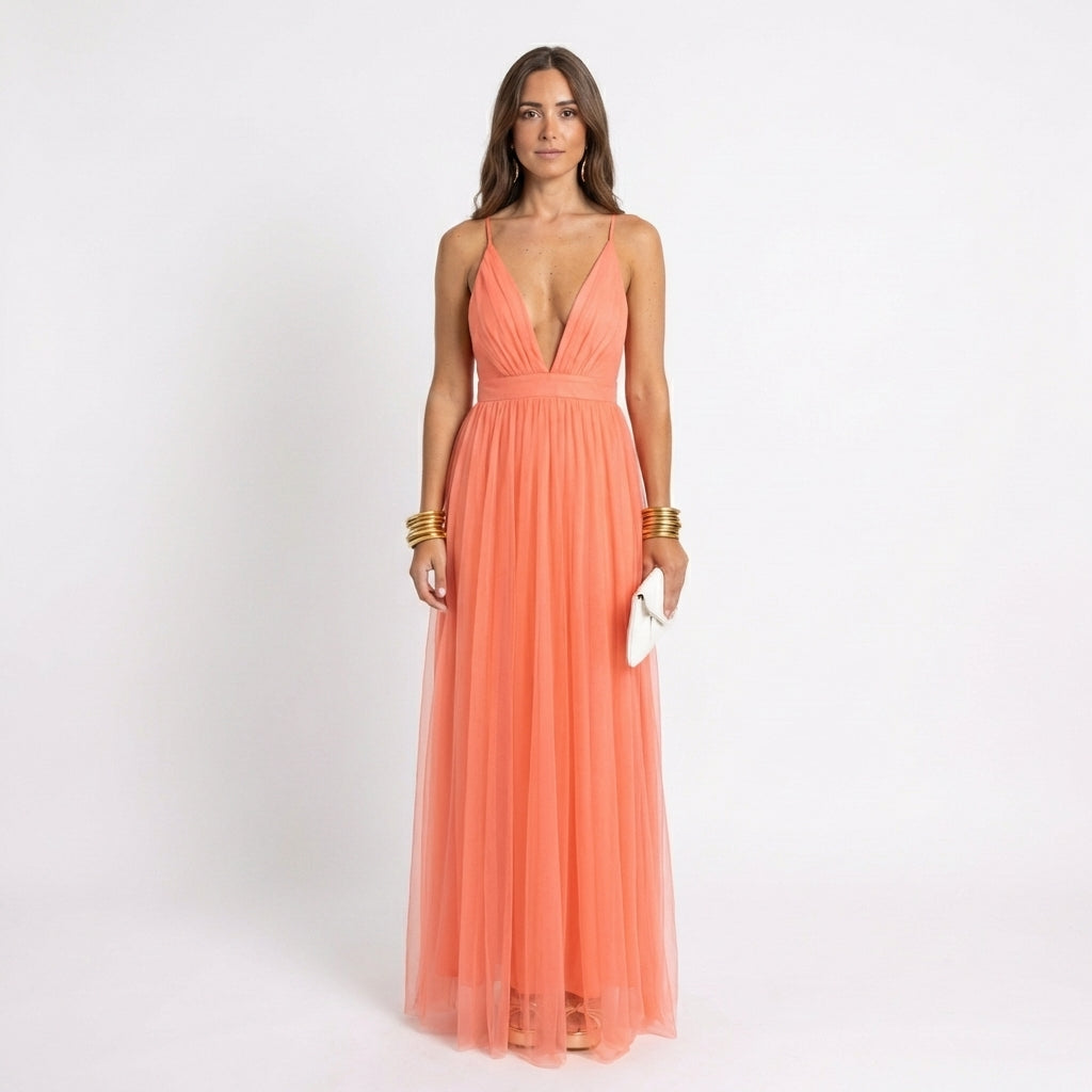 Patrec | Dress women elegant maxi dress