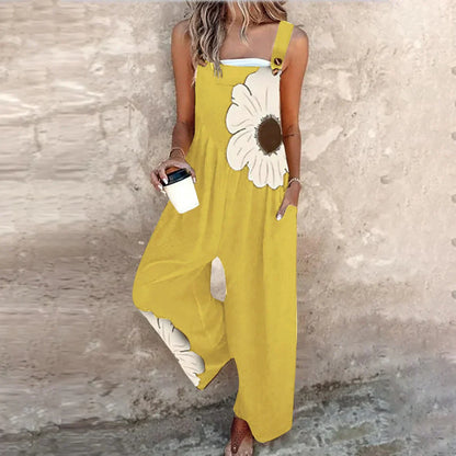 Sofìa | Comfortable Printed Dungarees
