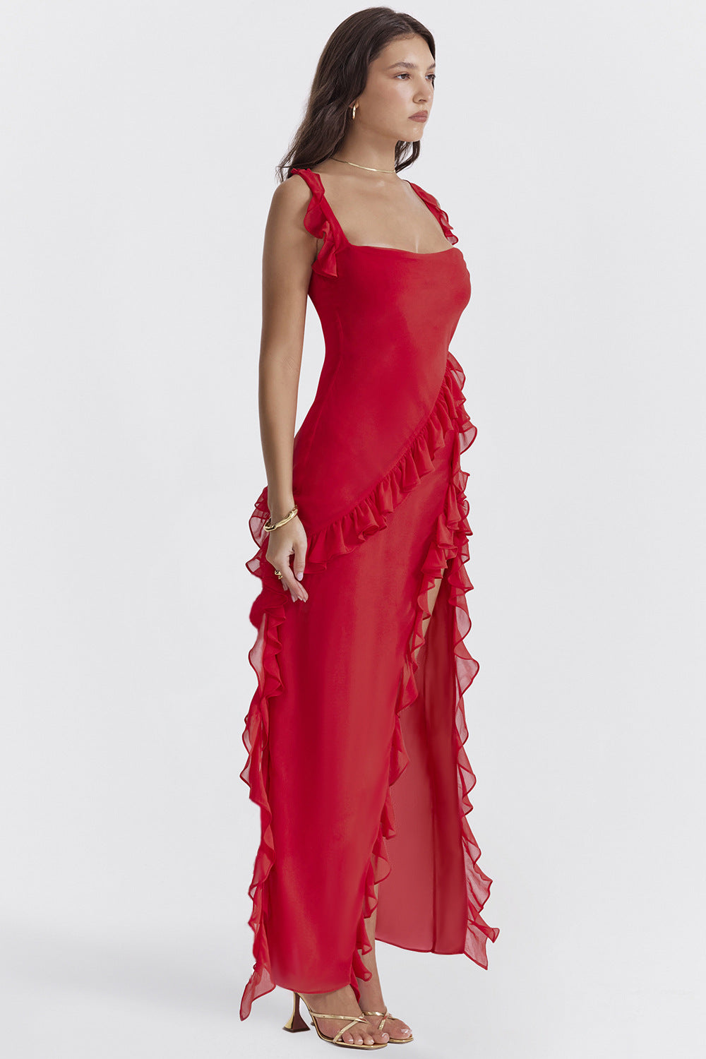 Dress Ali™ - Lightness and movement with details ruffles