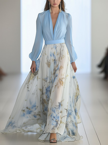 Hermoso Dress Maxi with Print Floral