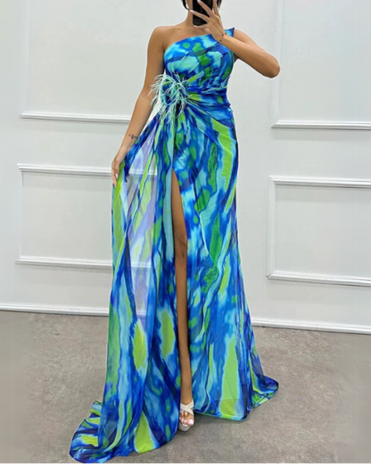 Dress Draped Vibrant