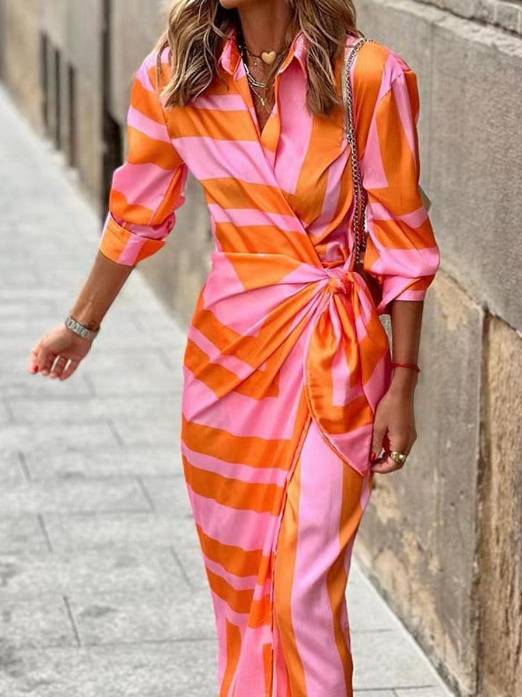 Elvina - Dress Wrap Impreso