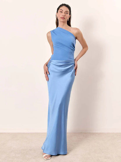 Dress Maxi with Culpabilidad in Satin