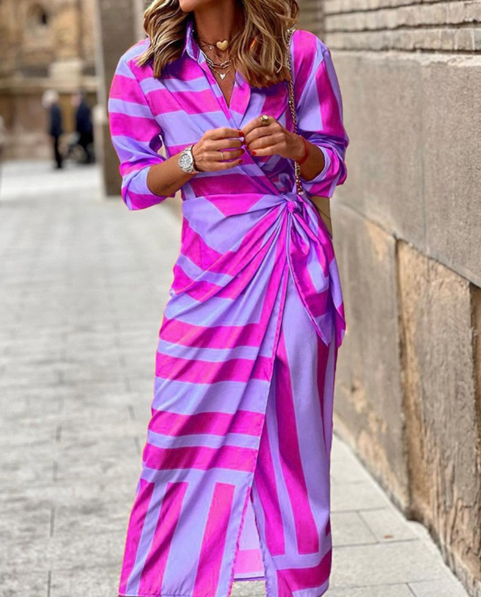 Elvina - Dress Wrap Impreso