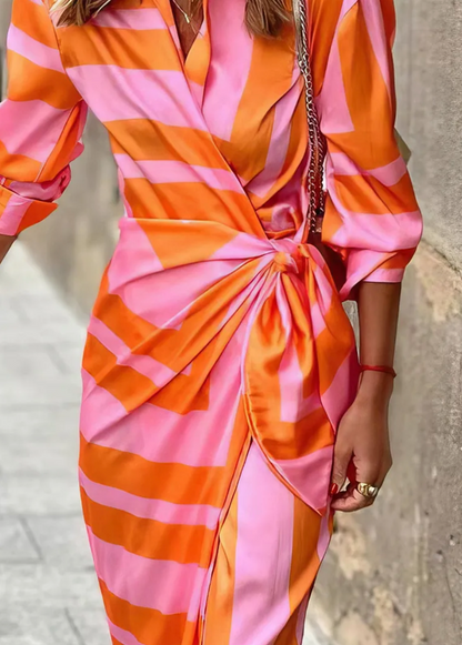 Elvina - Dress Wrap Impreso
