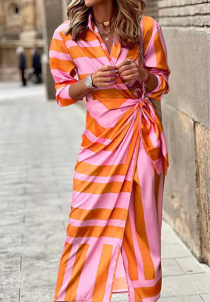 Elvina - Dress Wrap Impreso