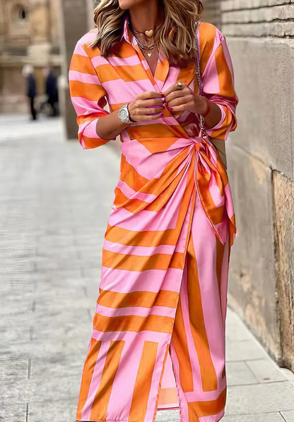 Elvina - Dress Wrap Impreso