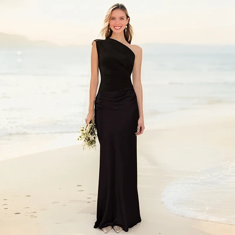 Dress Maxi with Culpabilidad in Satin