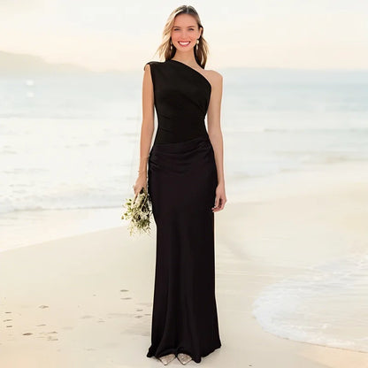 Dress Maxi with Culpabilidad in Satin