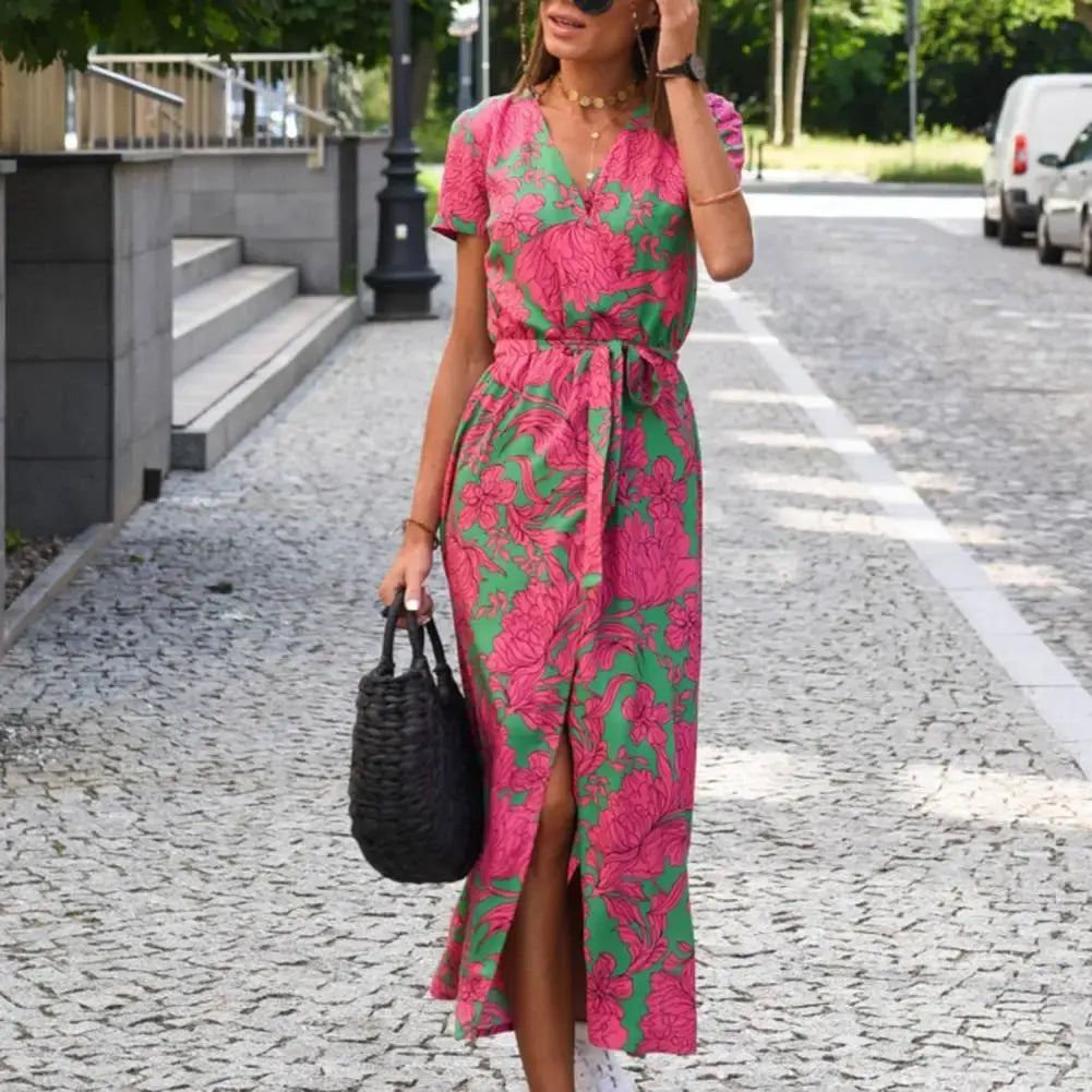 Fez | Dress wrap with print floral