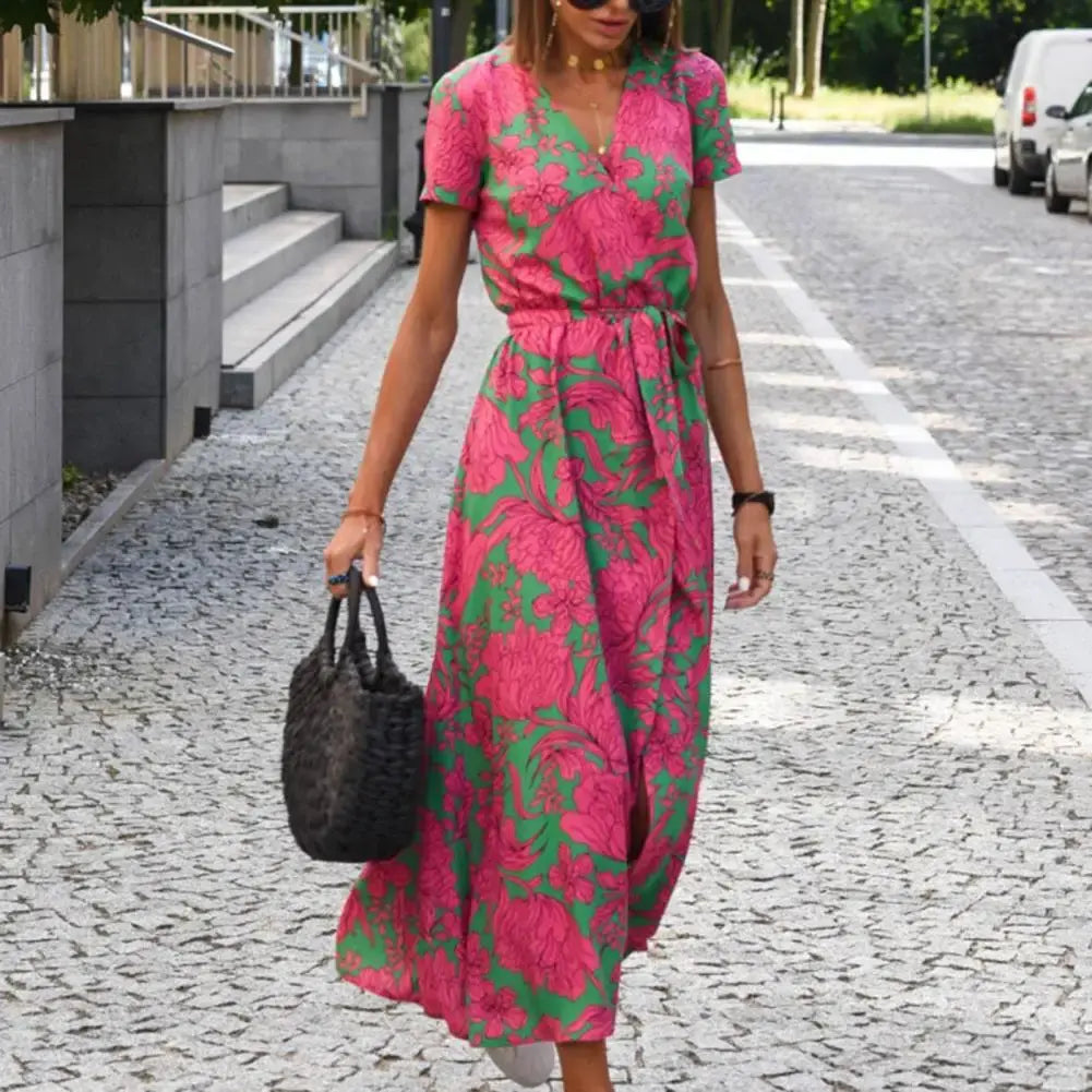 Fez | Dress wrap with print floral