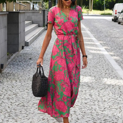 Fez | Dress wrap with print floral