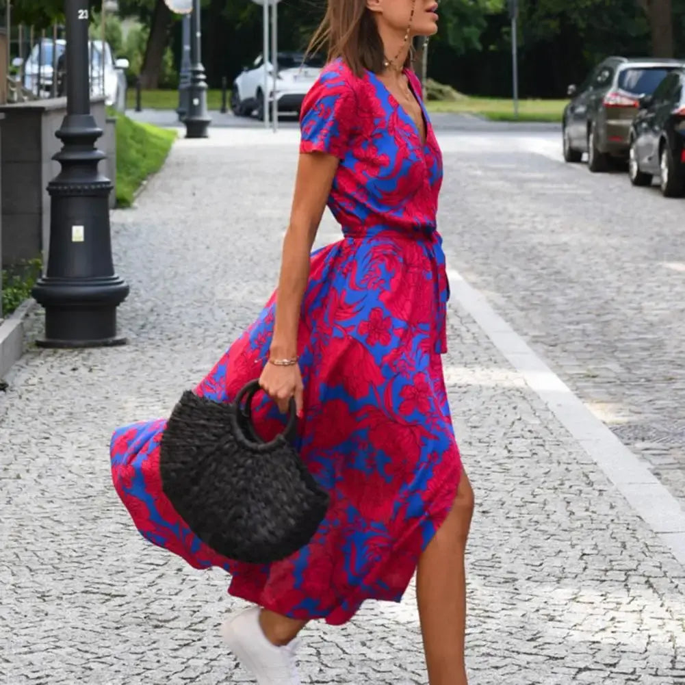 Fez | Dress wrap with print floral