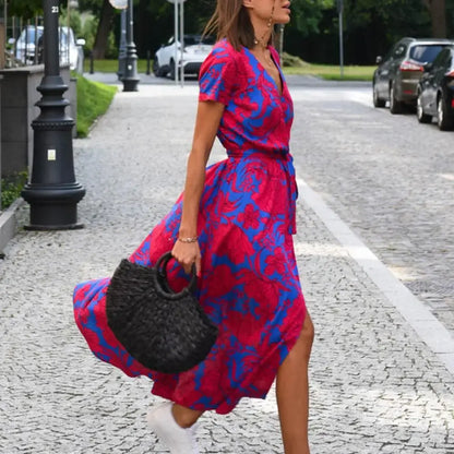 Fez | Dress wrap with print floral