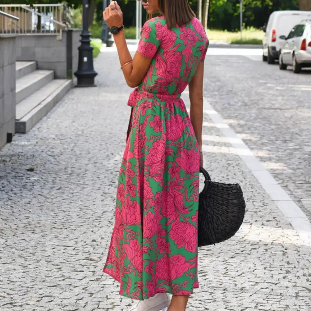 Fez | Dress wrap with print floral