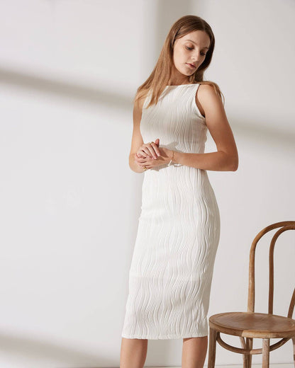 Laura™ Dress | Elegance sutil and texture sophisticated
