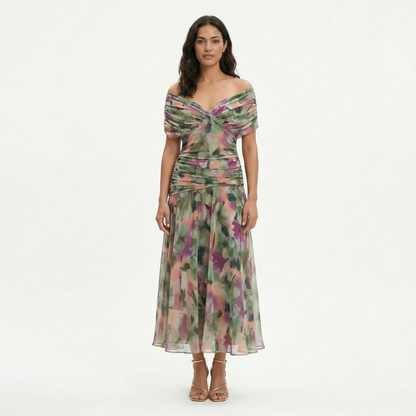 Dalma™ | Dress Elegant Print and Silhouette Flowing