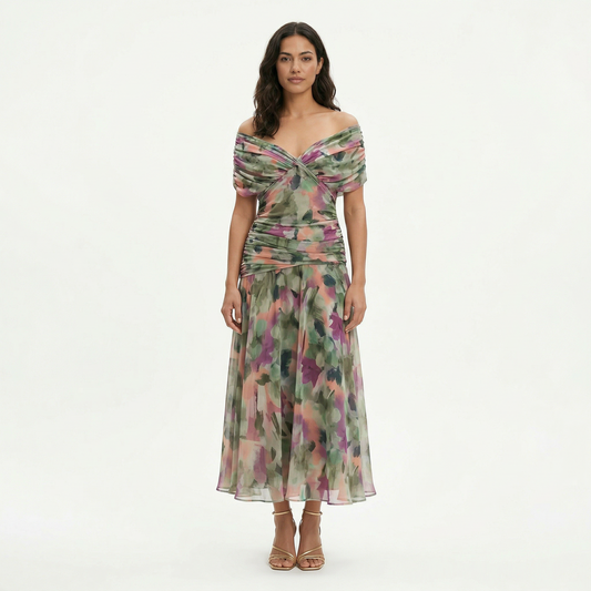 Dalma™ | Dress Elegant Print and Silhouette Flowing