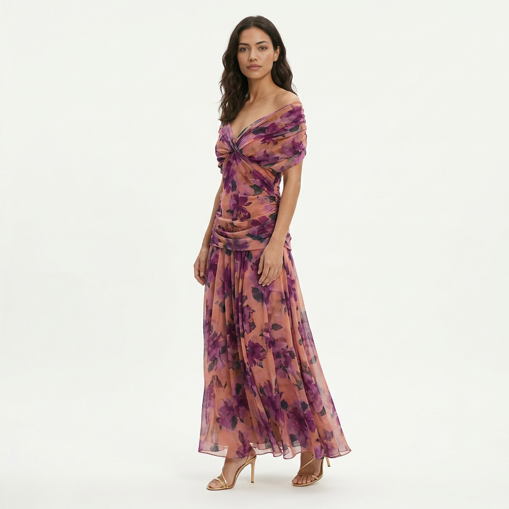 Dalma™ | Dress Elegant Print and Silhouette Flowing