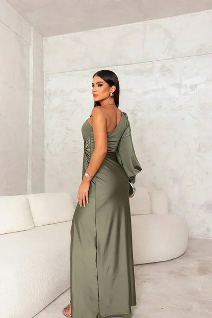 Gil™ Dress | Elegance flowing of one-shoulder