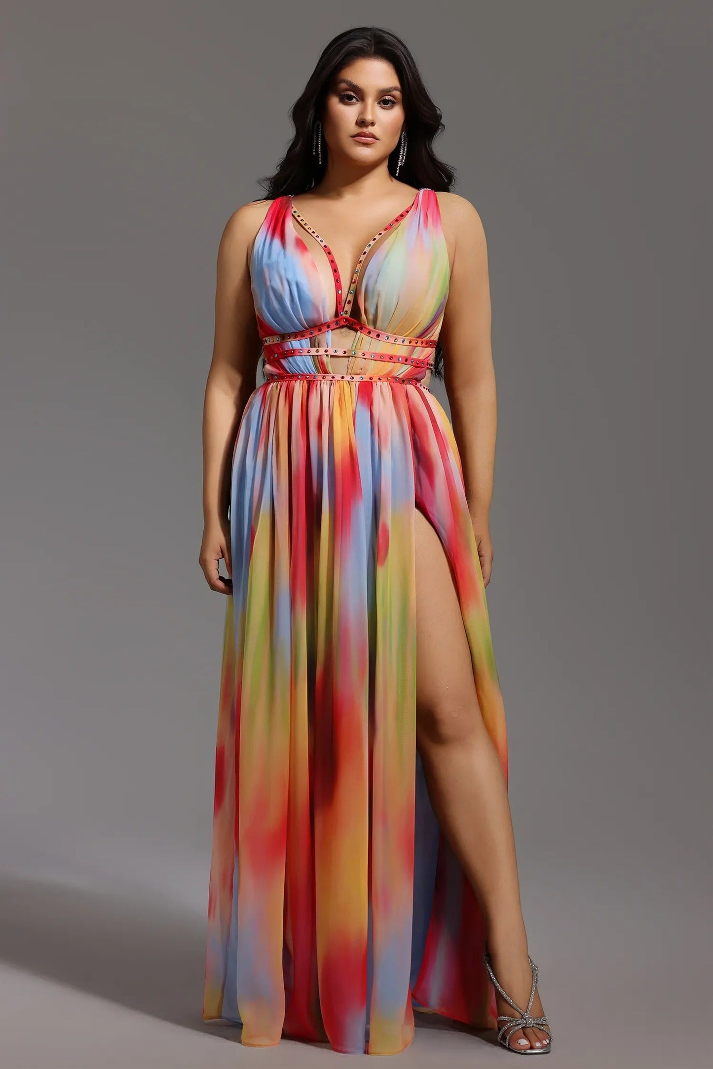 Lara™ - Dress Multicolor Elegant and Flowing