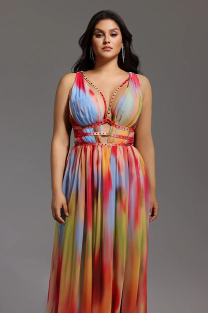 Lara™ | Dress Multicolor Elegant and Flowing