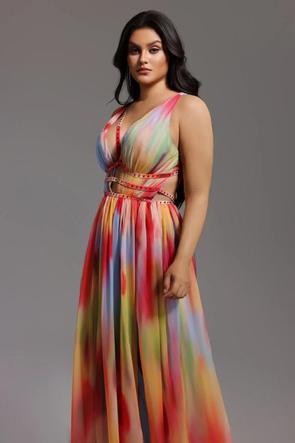 Lara™ - Dress Multicolor Elegant and Flowing