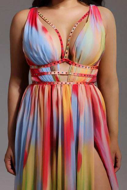 Lara™ | Dress Multicolor Elegant and Flowing
