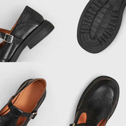 ELISA™ | Elegance and comfort. Heel of cuero.