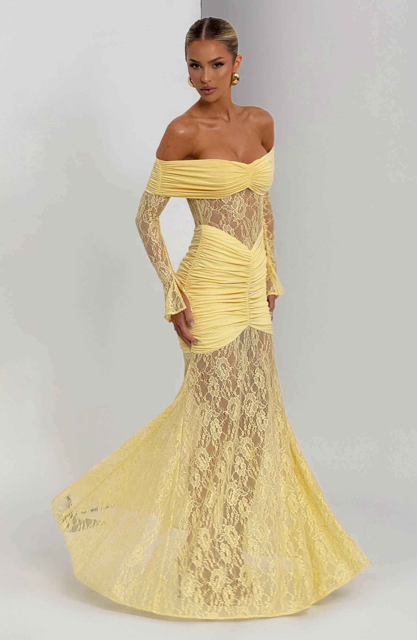 Libra™ Dress | Elegance sophisticated with lace and drapeado