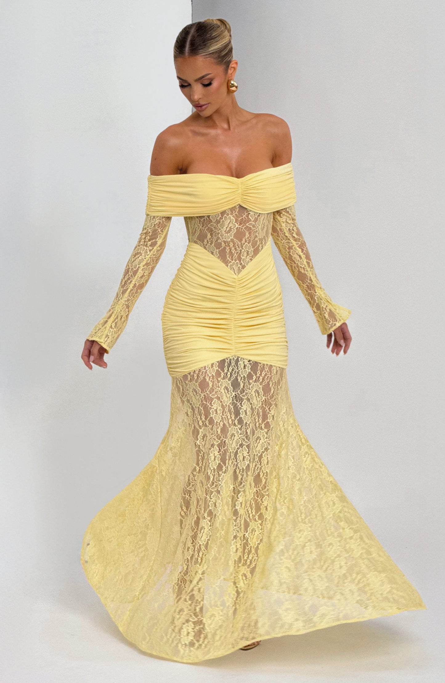 Libra™ Dress | Elegance sophisticated with lace and drapeado