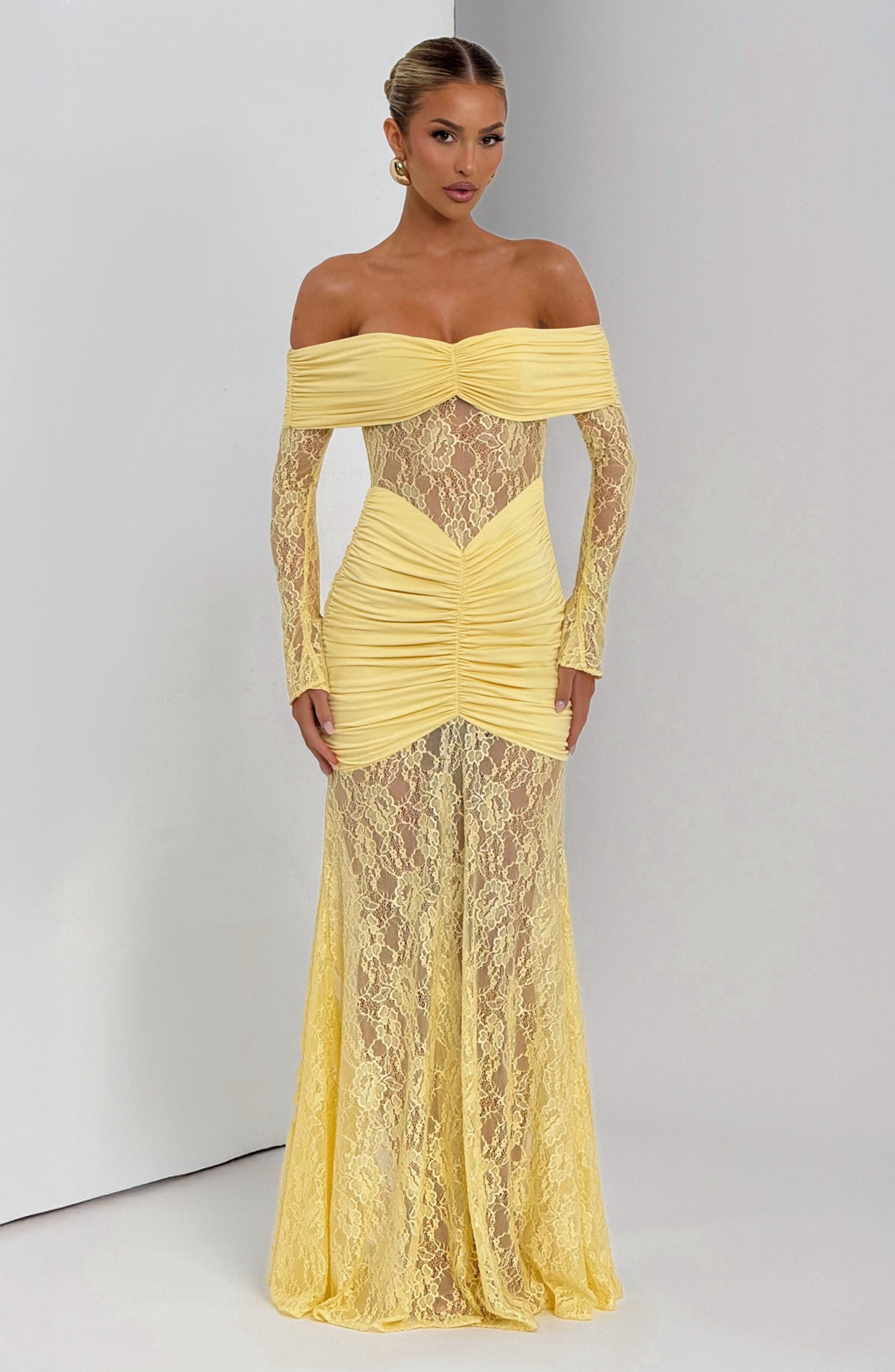 Libra™ Dress | Elegance sophisticated with lace and drapeado