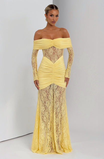 Libra™ Dress | Elegance sophisticated with lace and drapeado