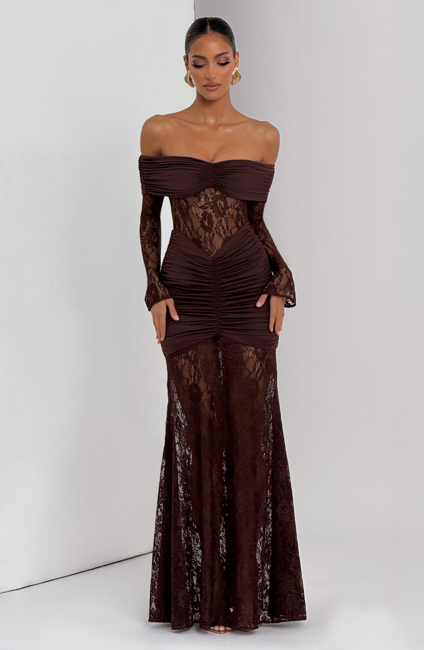 Libra™ Dress | Elegance sophisticated with lace and drapeado