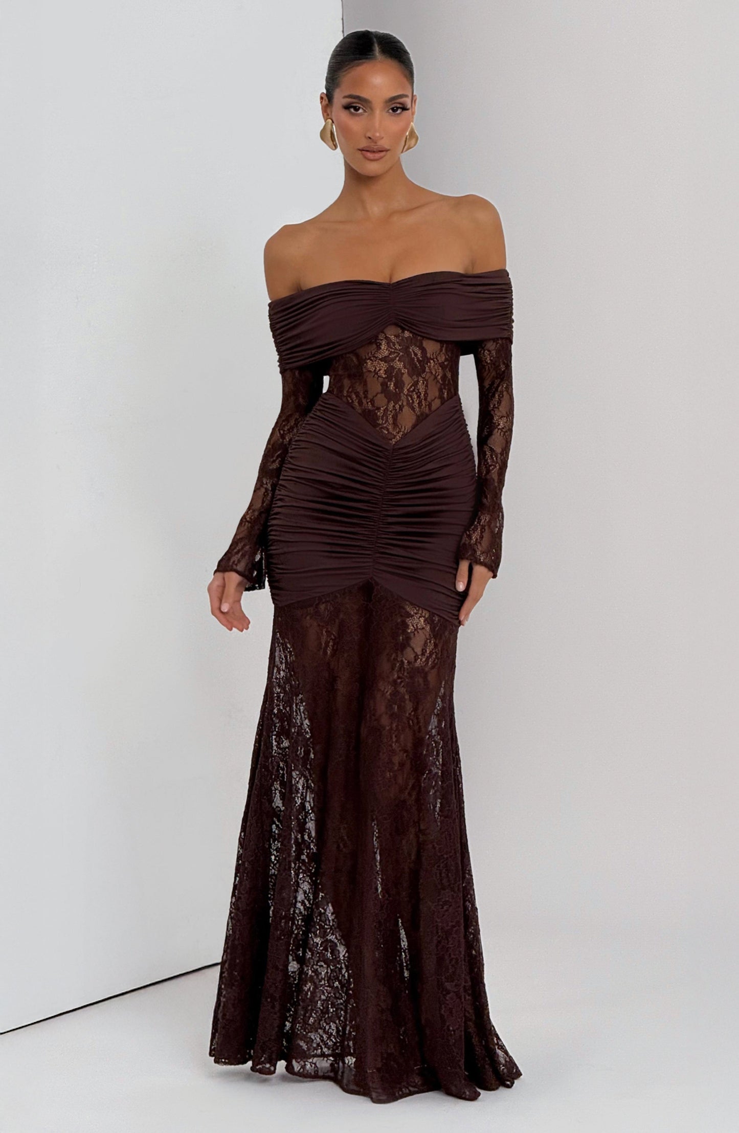 Libra™ Dress | Elegance sophisticated with lace and drapeado