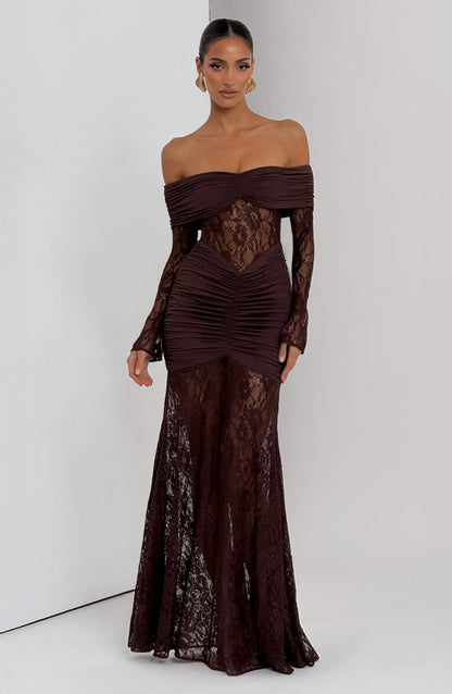 Libra™ Dress | Elegance sophisticated with lace and drapeado