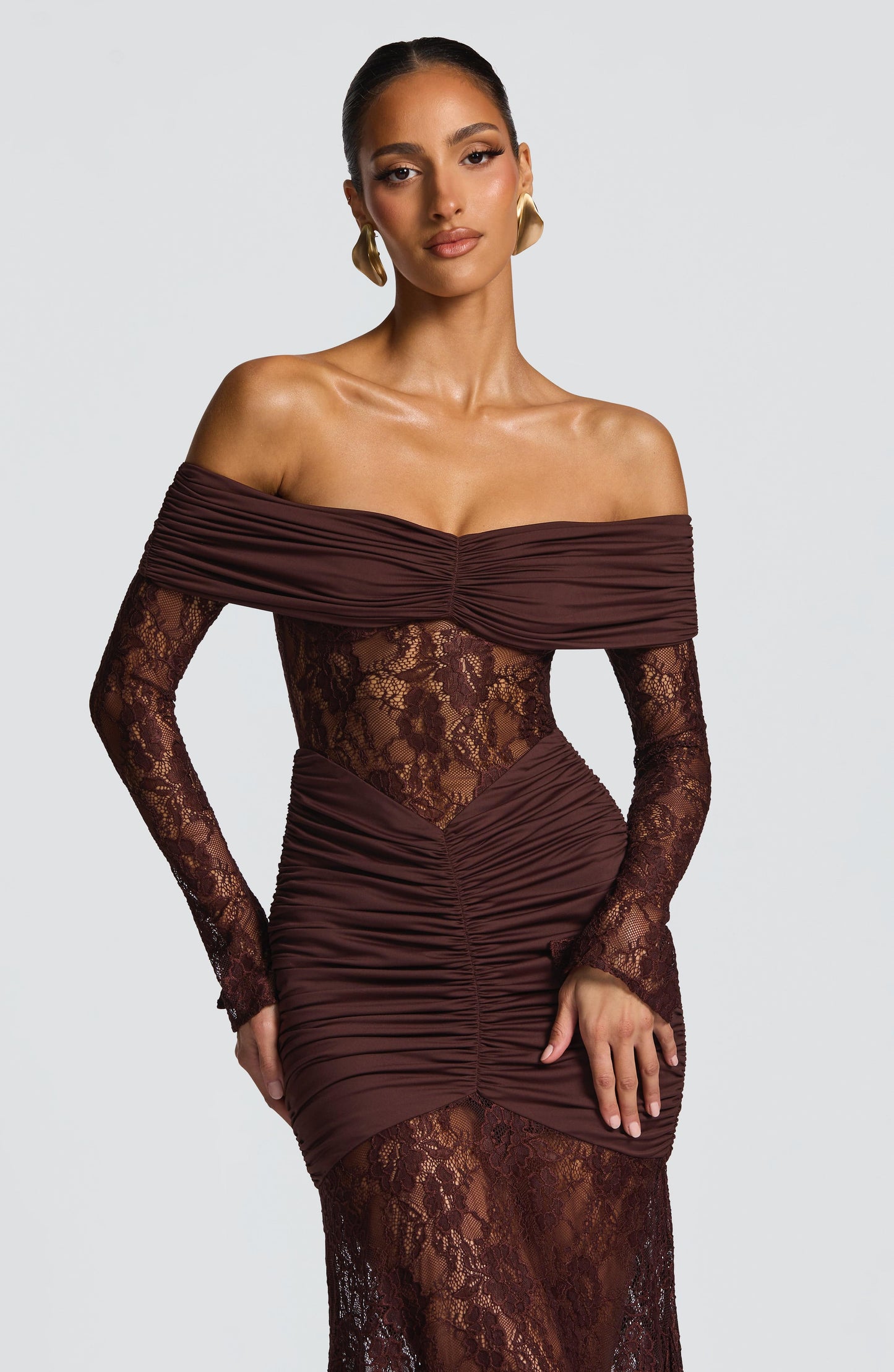 Libra™ Dress | Elegance sophisticated with lace and drapeado