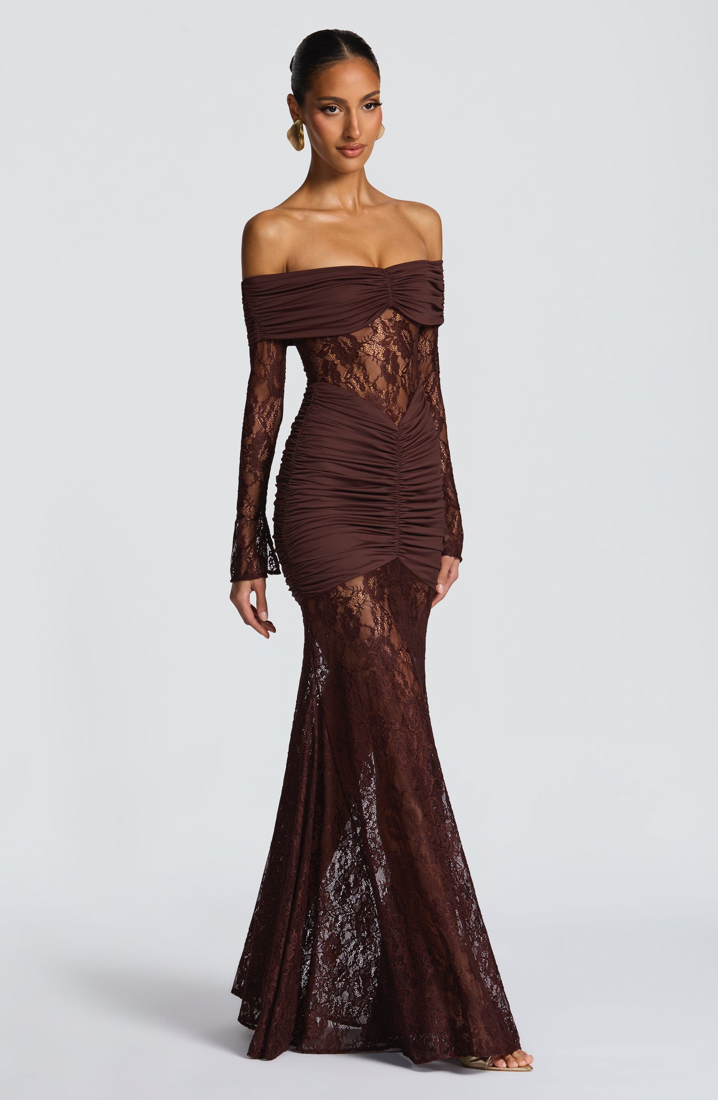 Libra™ Dress | Elegance sophisticated with lace and drapeado
