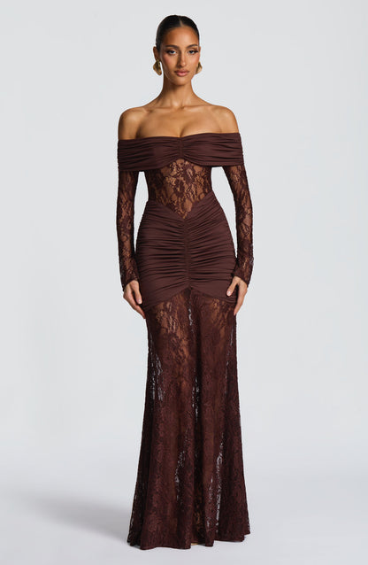 Libra™ Dress | Elegance sophisticated with lace and drapeado