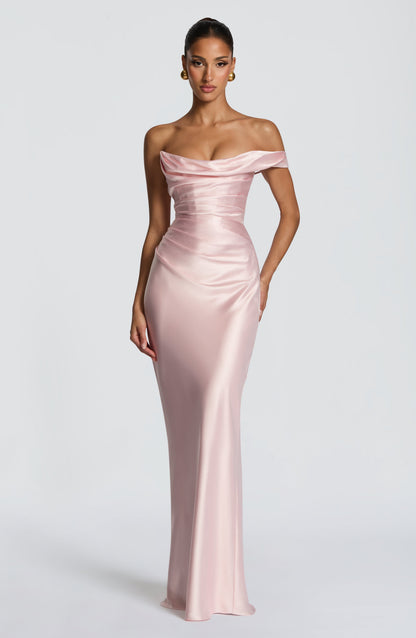 Carolina™ Dress | Elegance asymmetric with drape satin