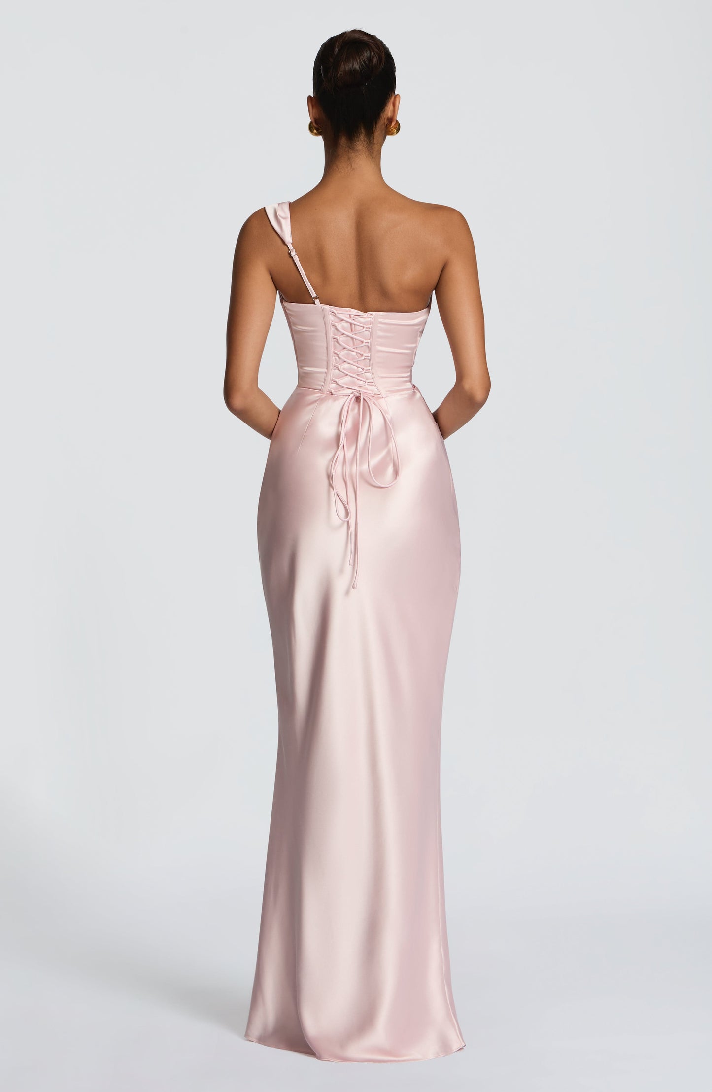 Carolina™ Dress | Elegance asymmetric with drape satin