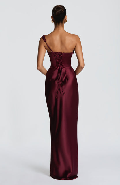 Carolina™ Dress | Elegance asymmetric with drape satin