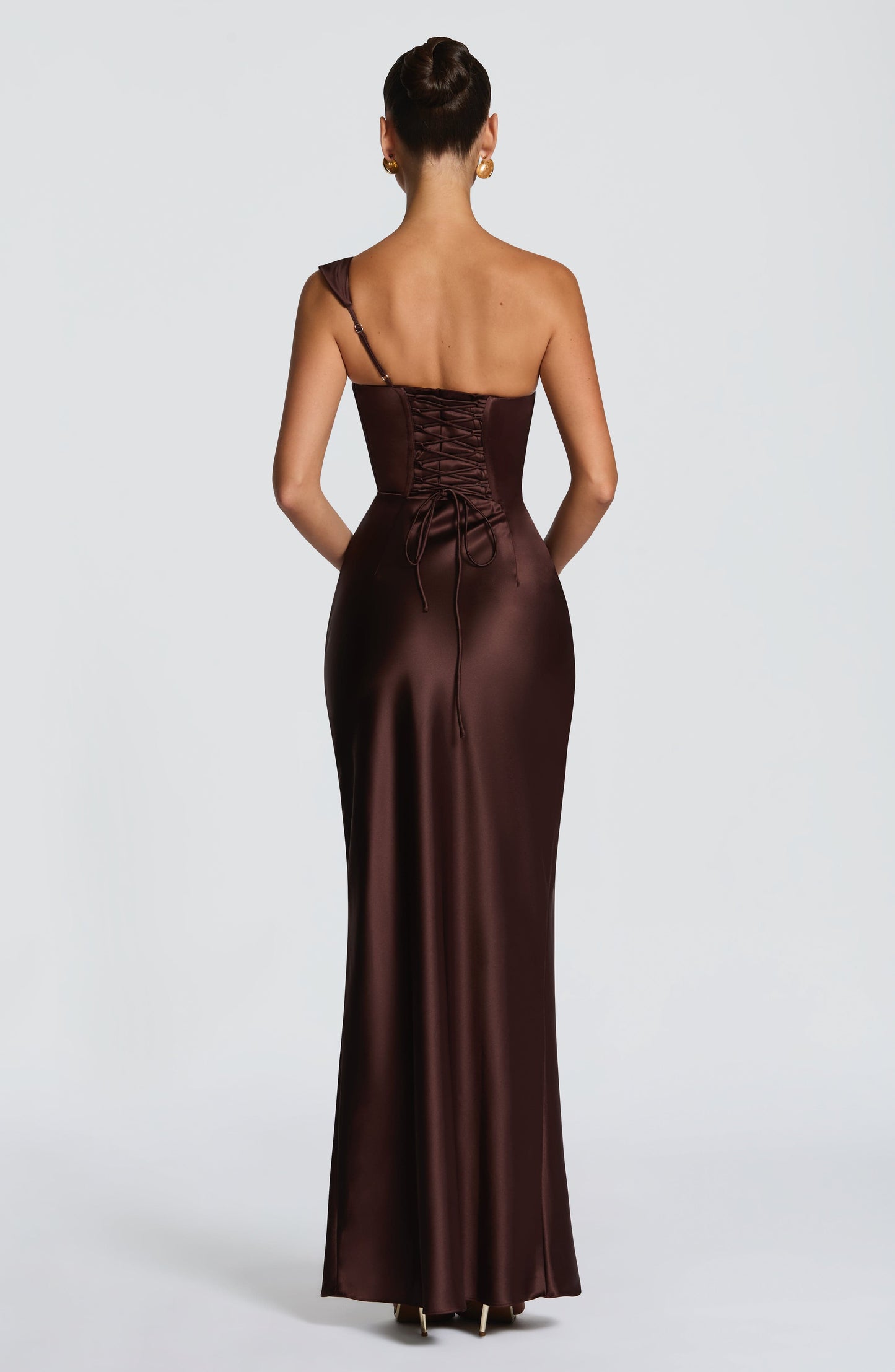 Carolina™ Dress | Elegance asymmetric with drape satin