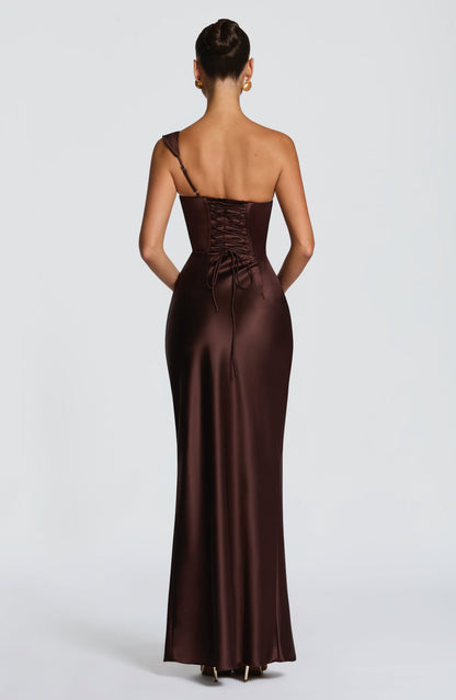 Carolina™ Dress | Elegance asymmetric with drape satin